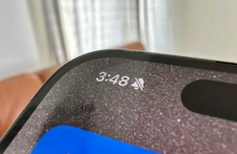 樊城苹果15pro维修站分享如何隐藏iPhone15Pro上静音铃声图标 