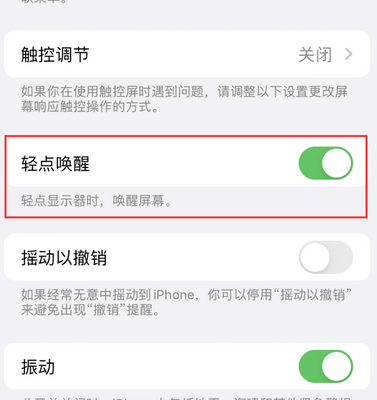 樊城苹果售后服务分享iPhone轻点唤醒功能屏幕无反应